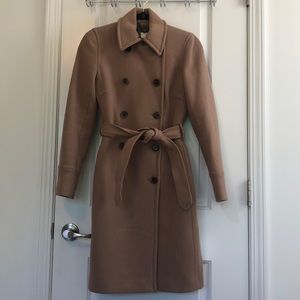 J Crew Camel Stadium Cloth Boulevard Wool Coat- 6
